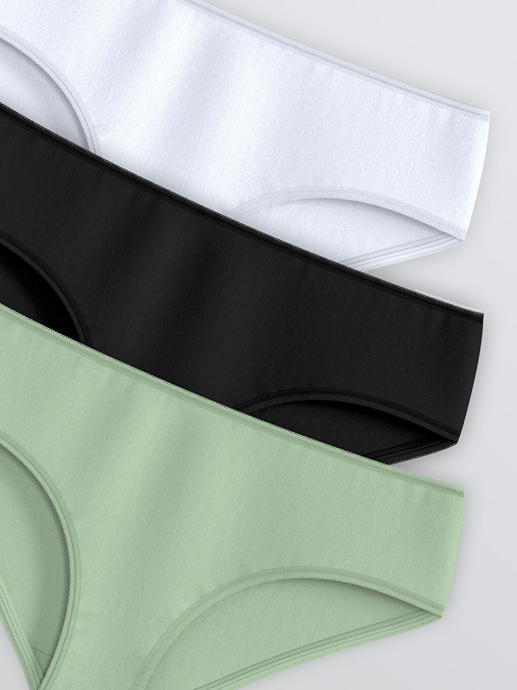 LC Waikiki Plain Hipster Knickers 3-Pack -S5NV25Z8-FJW