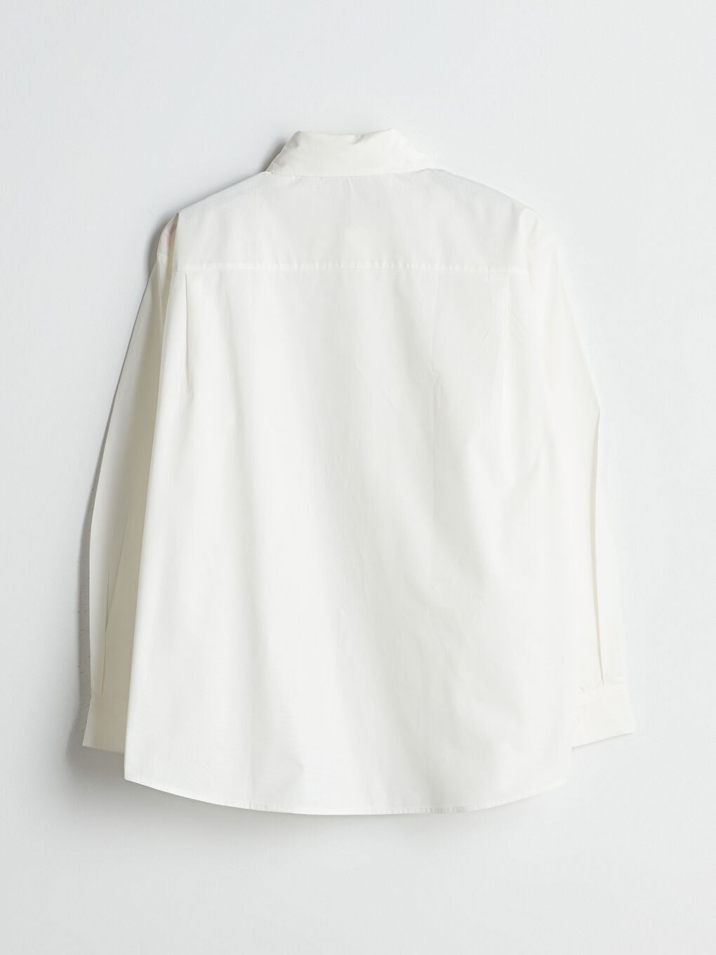 LCW Modest Ekru Poplin Kadın Gömlek Tunik - 5