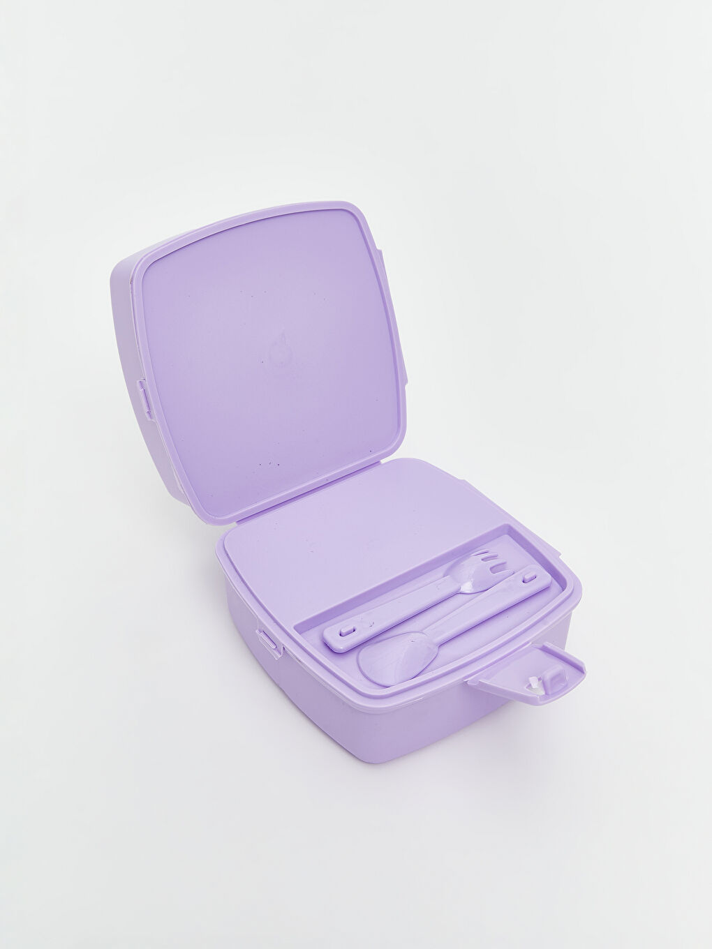 Lila Kedi Baskılı Çok Bölmeli Saklama Kabı-2