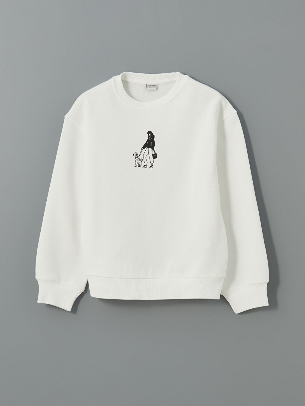 Crew Neck Girl's Sweatshirt -S5NV63Z4-FES