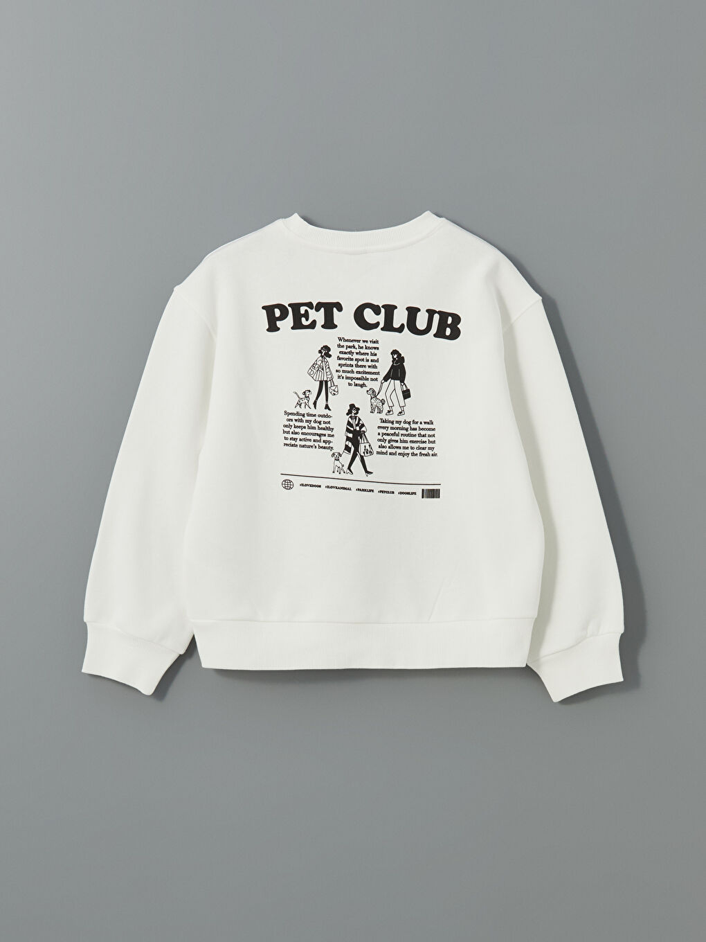 Crew Neck Girl's Sweatshirt -S5NV63Z4-FES