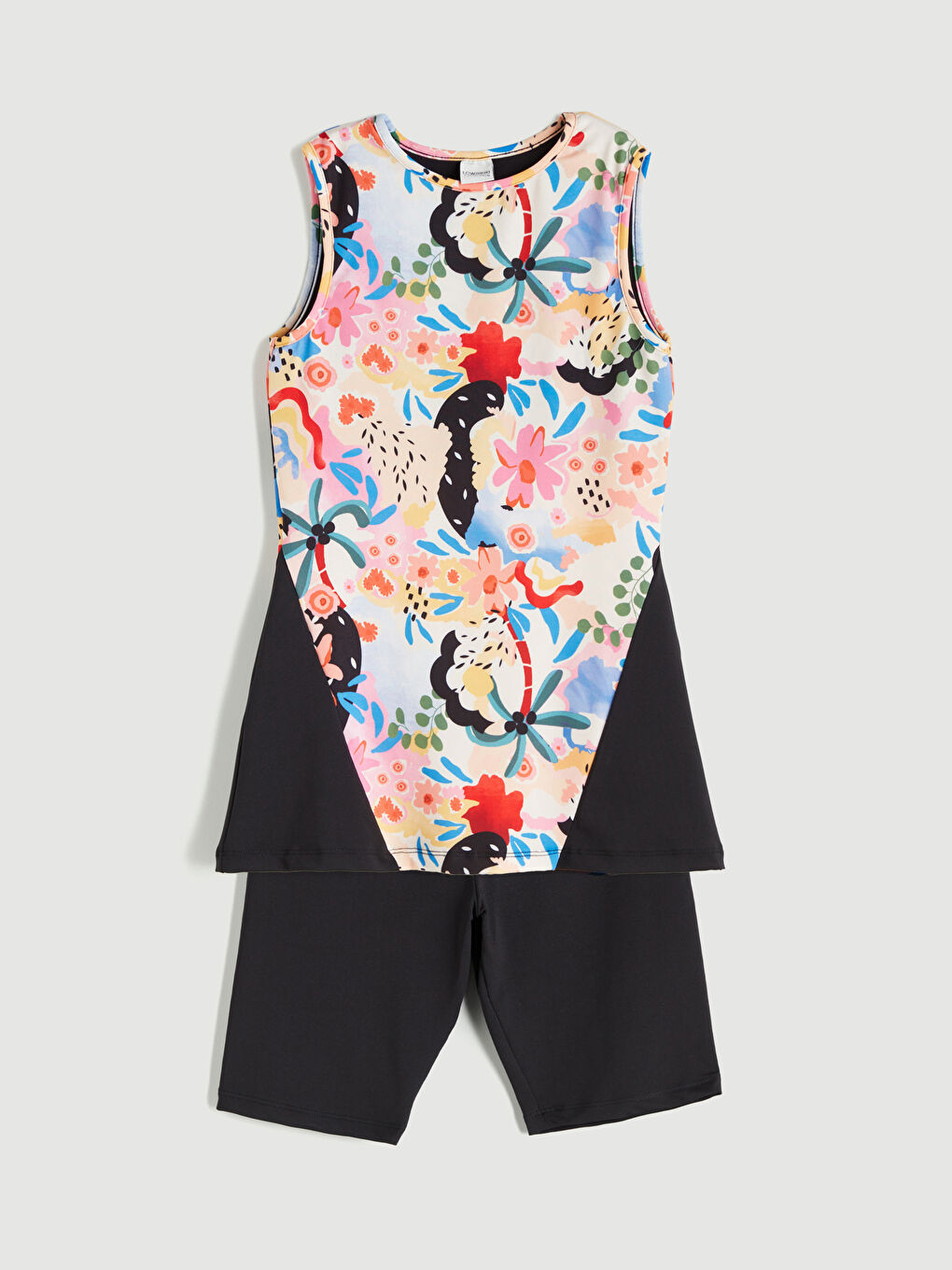 LCW DREAM Patterned Girl's Swimsuit Set -S5NV74Z8-F9C