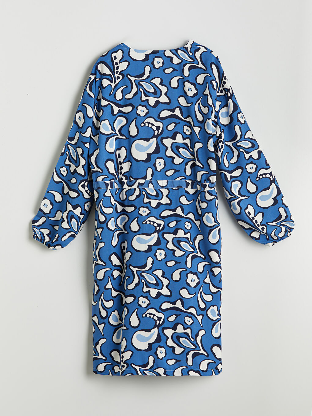 Shawl Collar Patterned Oversize Women's Kimono-5