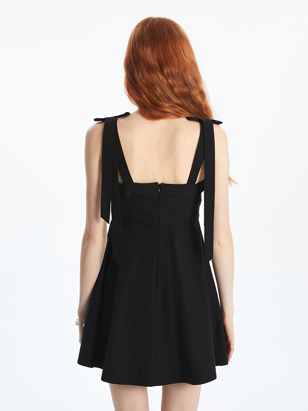 Square Collar Poplin Mini Dress -S5NY67Z8-CVL