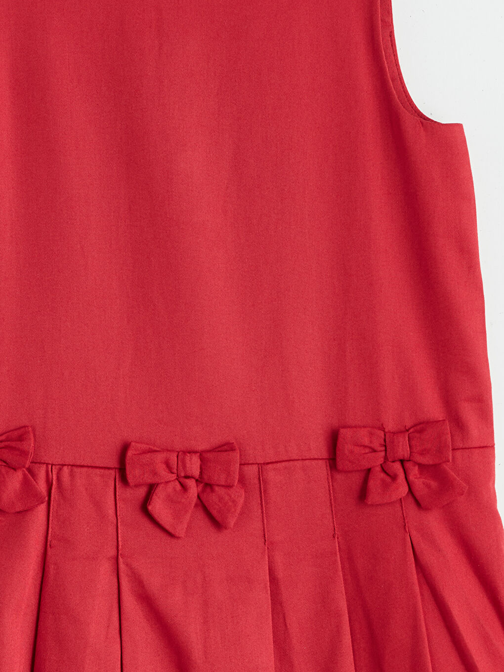 Crew Neck Bow Detailed Girls' Dress -S5NY80Z1-HQR