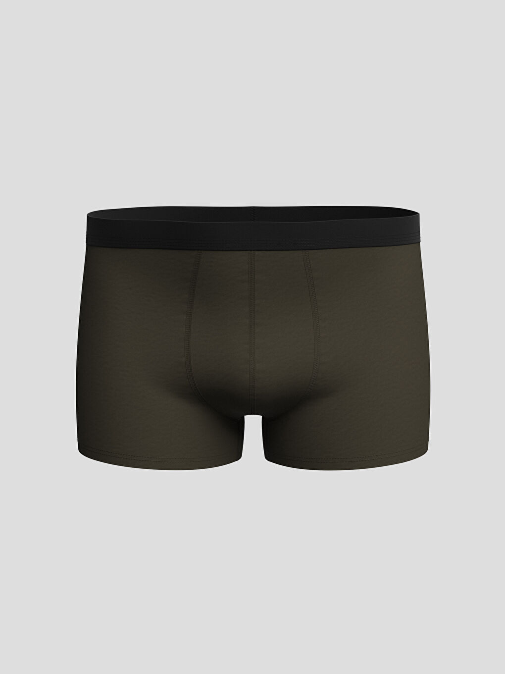 Haki Standart Kalıp Pamuklu Esnek Erkek Boxer