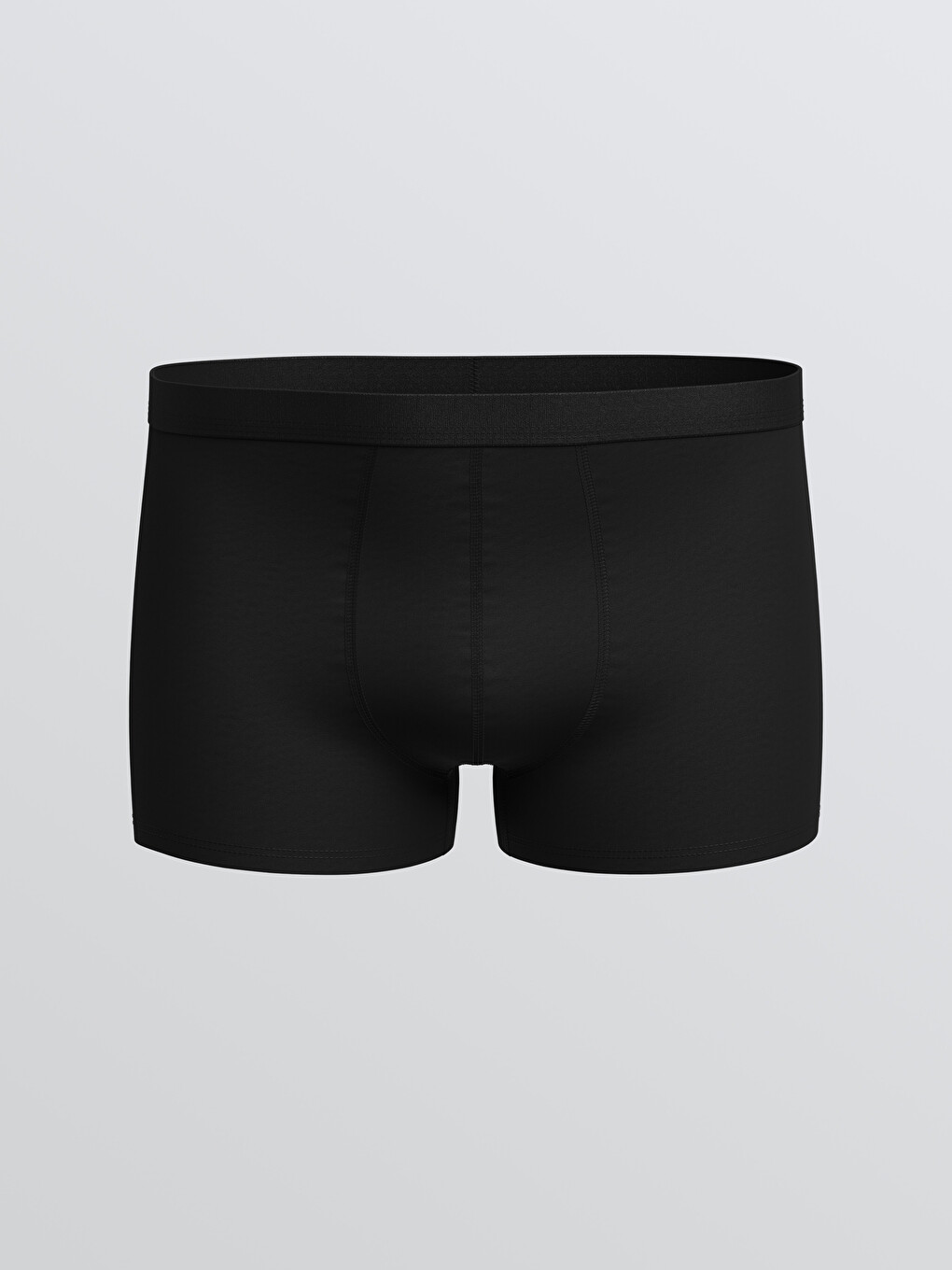 Siyah Pamuklu Esnek Erkek Boxer