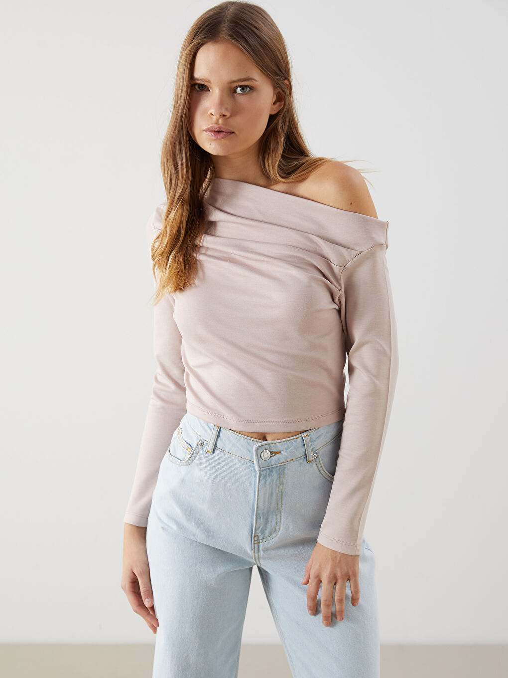 Boat Neck Women's Bodysuit -S5O019Z8-DU7