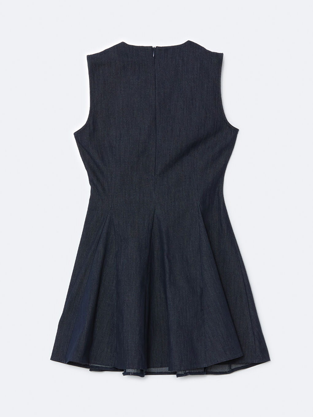 LCW Vision Indigo Kloş Mini Jean Elbise - 5
