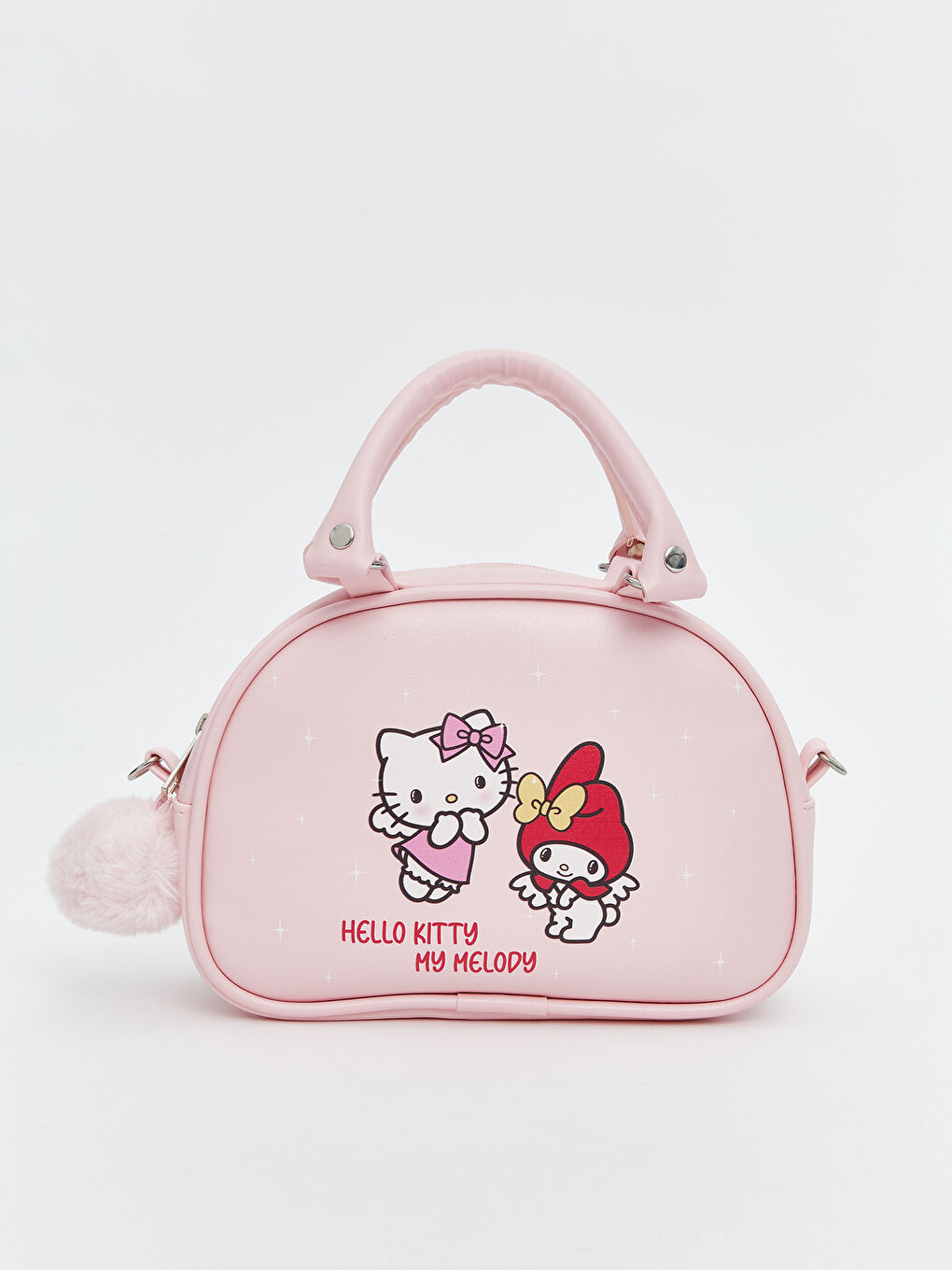 Pembe Helo Kitty Baskılı Kız Çocuk Omuz Çantası-1
