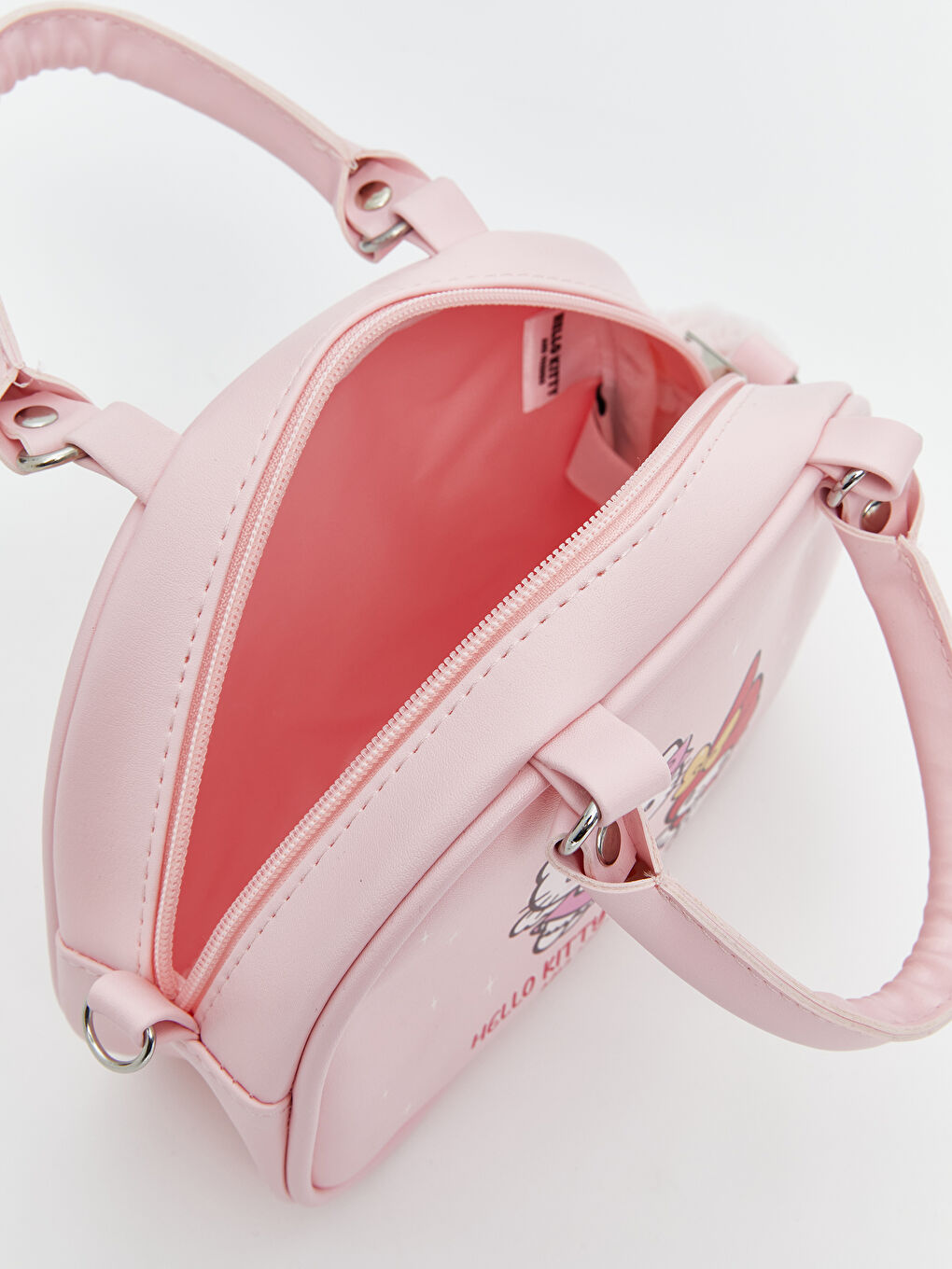 Pembe Helo Kitty Baskılı Kız Çocuk Omuz Çantası-2