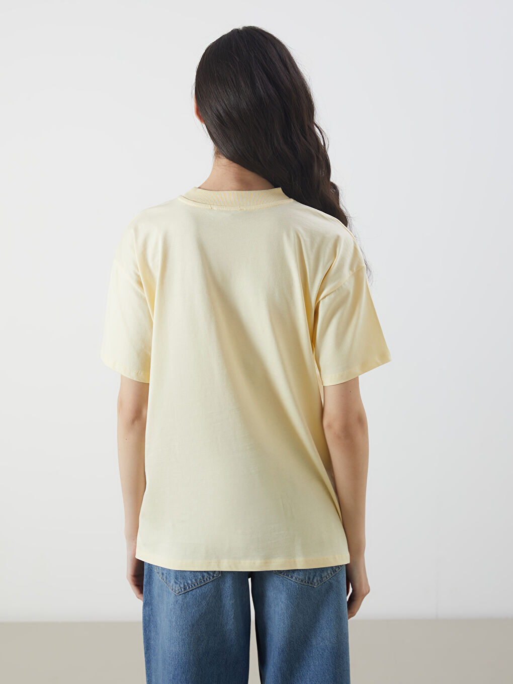 Crew Neck Printed Women's T-Shirt -S5O044Z8-FDS
