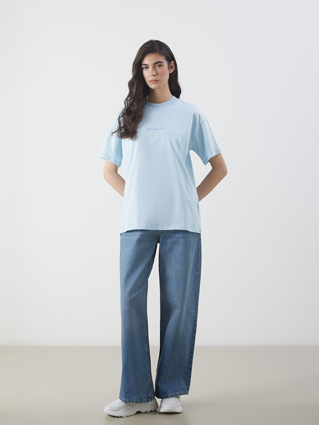 Crew Neck Printed Women's T-Shirt -S5O044Z8-FUX