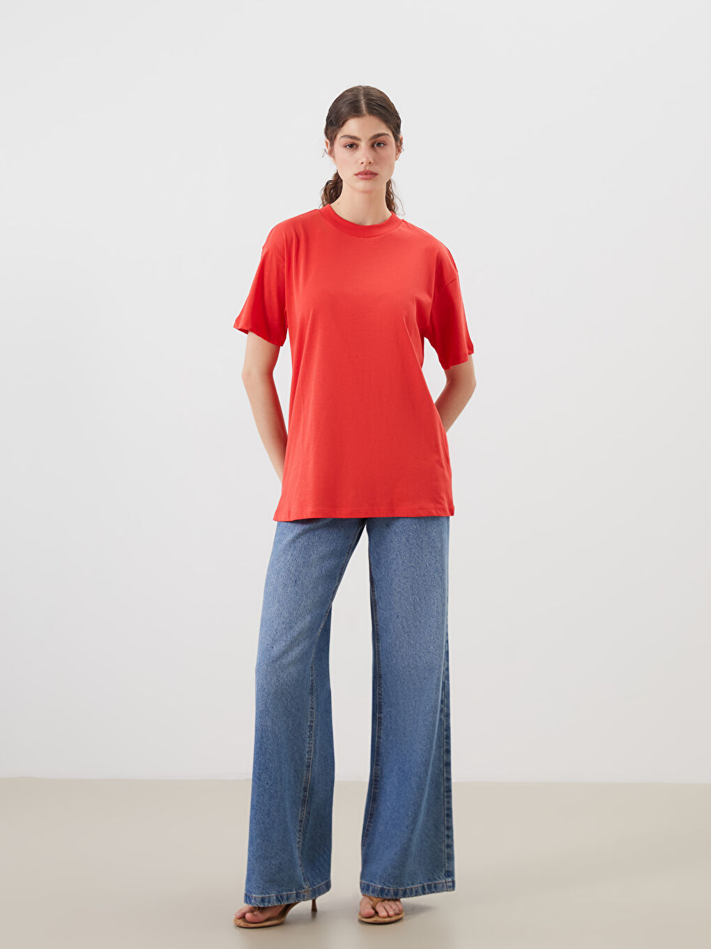 Funnel Neck Women's T-Shirt -S5O045Z8-GXV