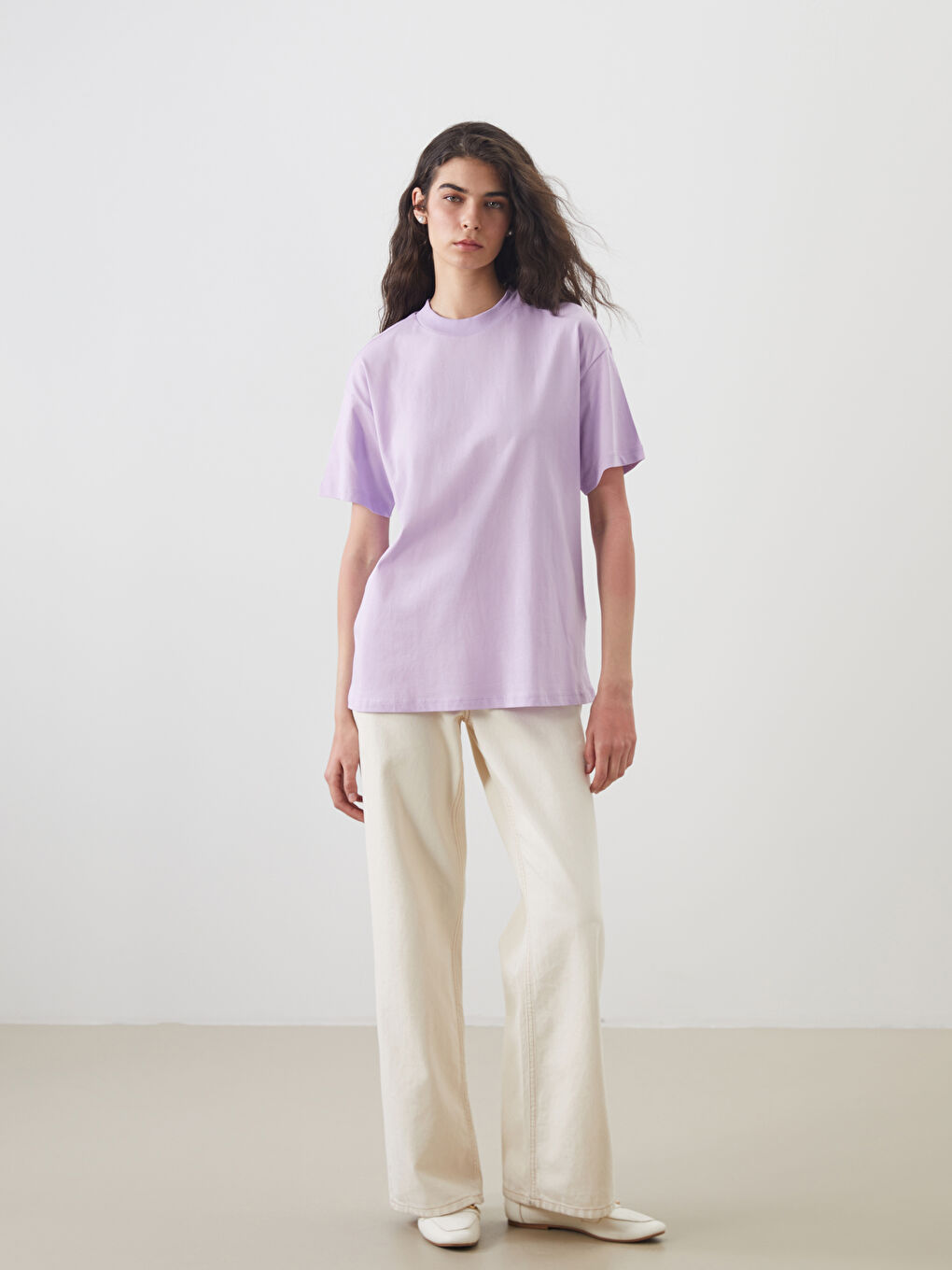 Funnel Neck Women's T-Shirt -S5O045Z8-KLK