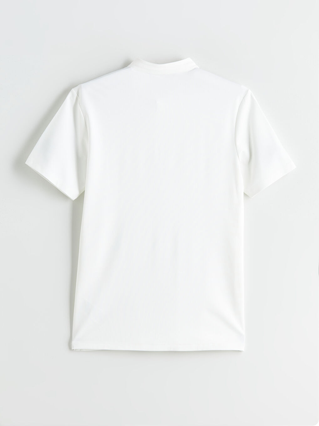 Ekru Hakim Yaka Erkek Tişört-5