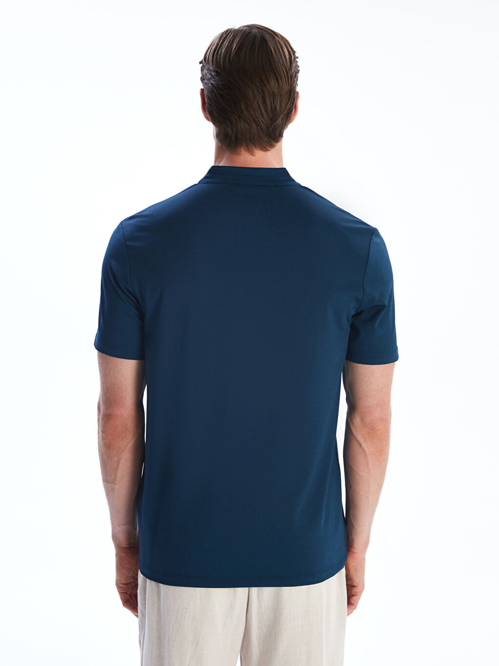 Petrol Hakim Yaka Erkek Tişört-3