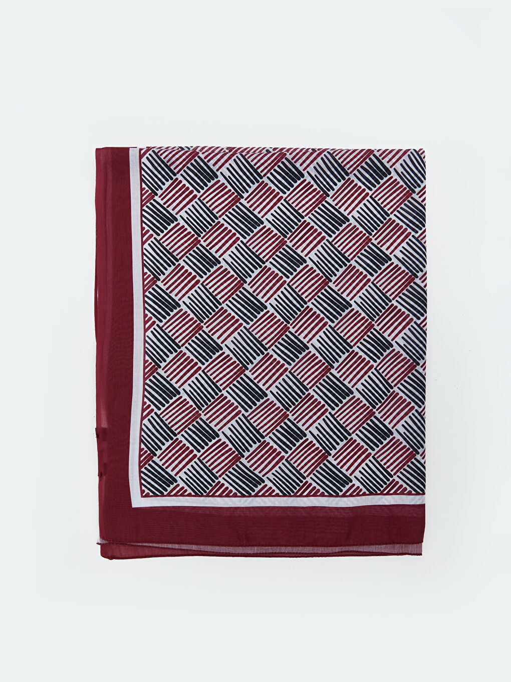LCW ACCESSORIES Bordo Desenli Kadın Şal - 1