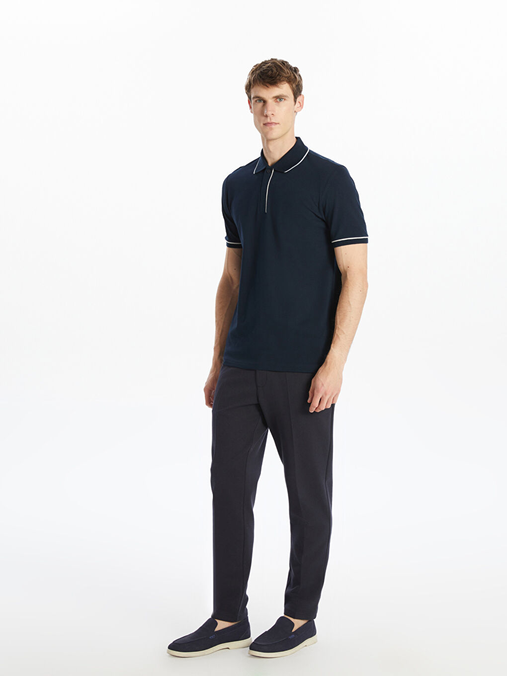 SOUTHBLUE Polo Neck Short Sleeve Men's T-Shirt -S5O069Z8-RFH