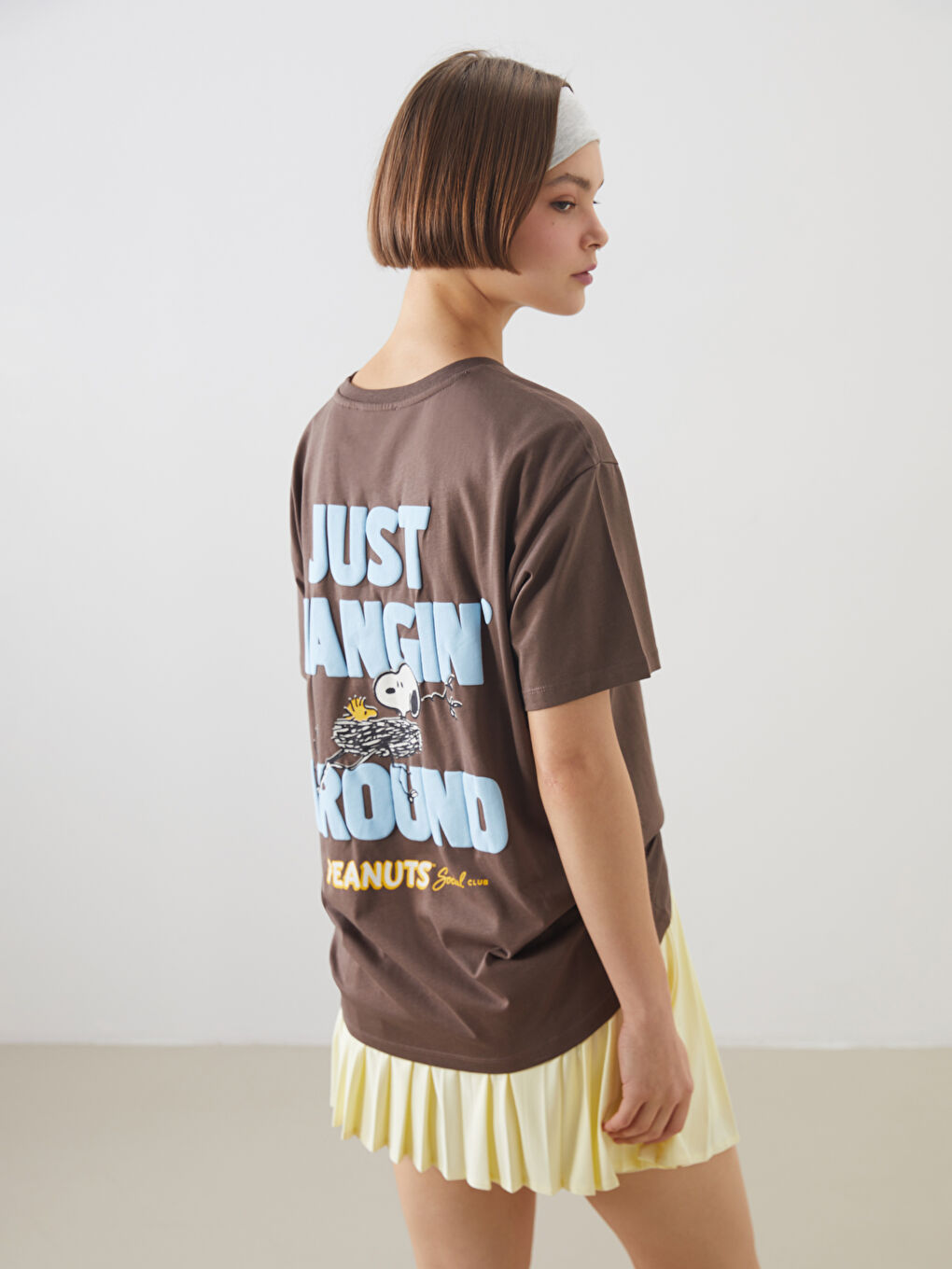 Crew Neck Snoopy Printed Women's T-Shirt -S5O070Z8-ZHA