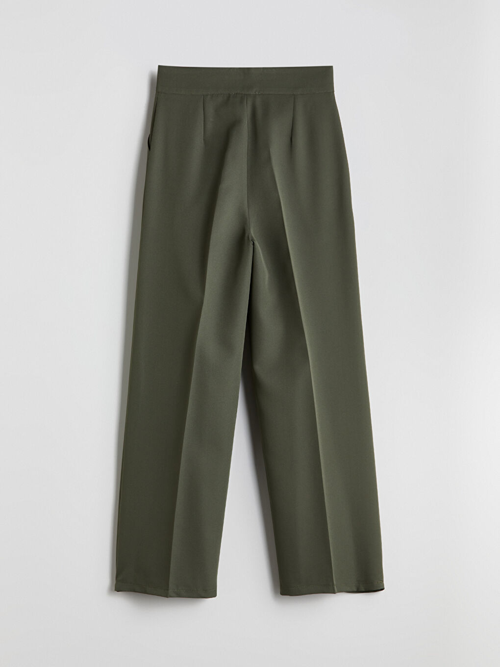 Loose Fit Wide Leg Women's Pleated Trousers -S5O090Z8-FMD