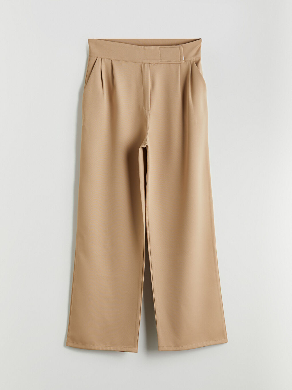 Loose Fit Wide Leg Women's Pleated Trousers -S5O090Z8-G8H