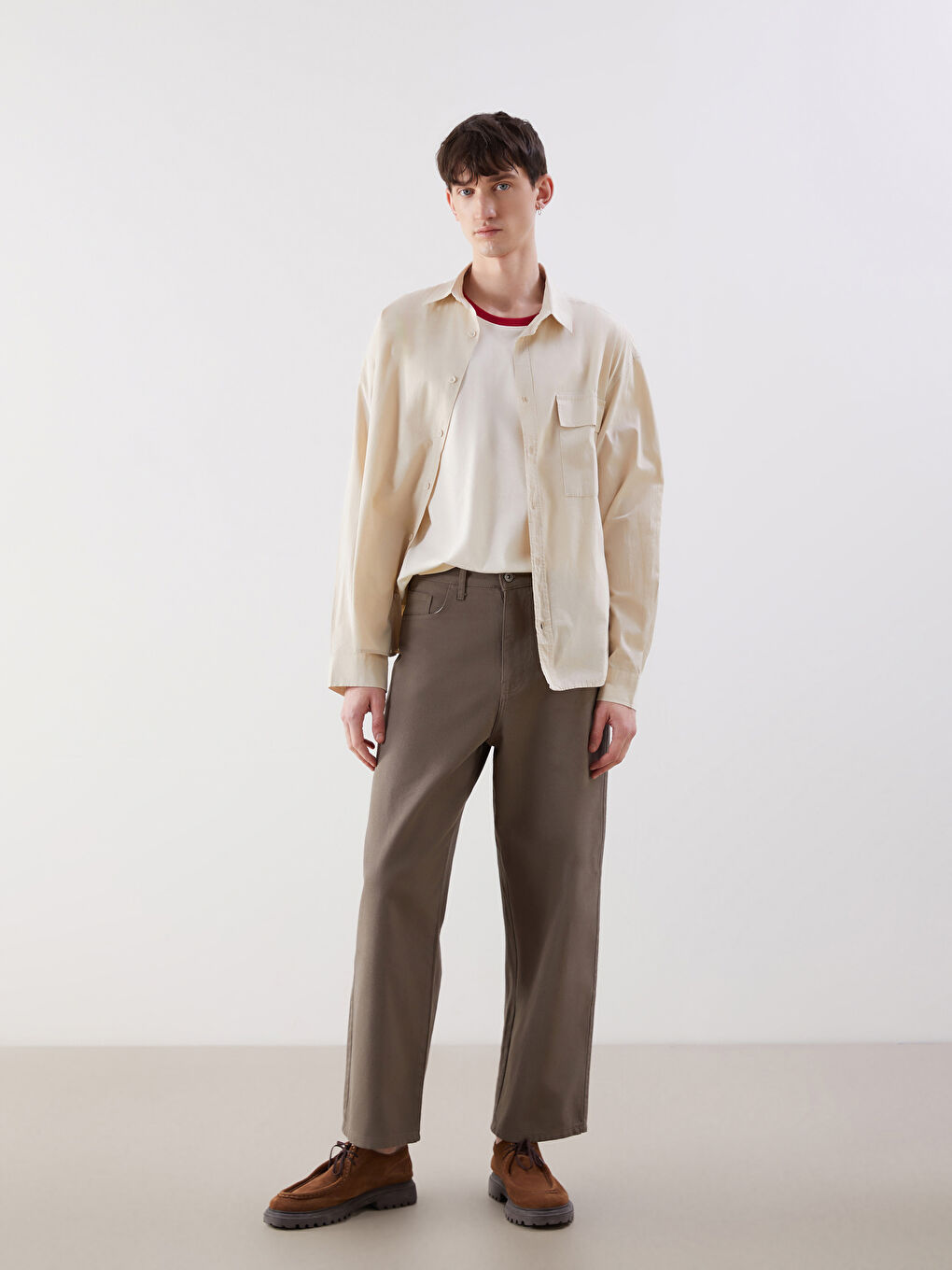 Standard Fit Men's Trousers -S5O100Z8-YCT