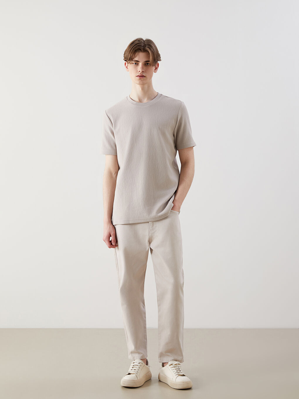 Bej Carrot Fit Erkek Pantolon