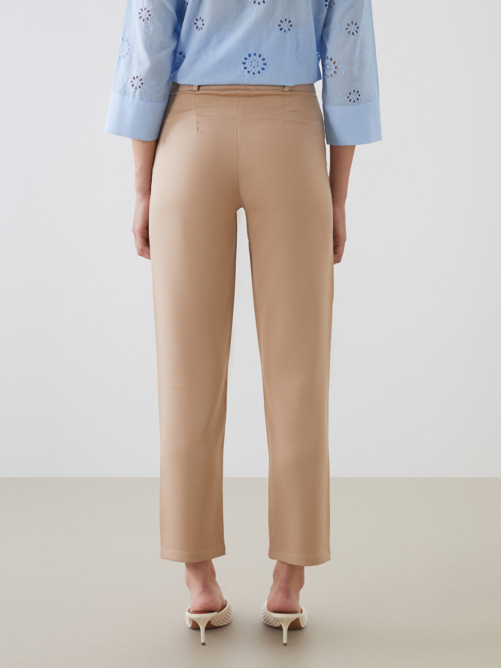 Regular Fit Women's Pleated Trousers -S5O102Z8-G8H