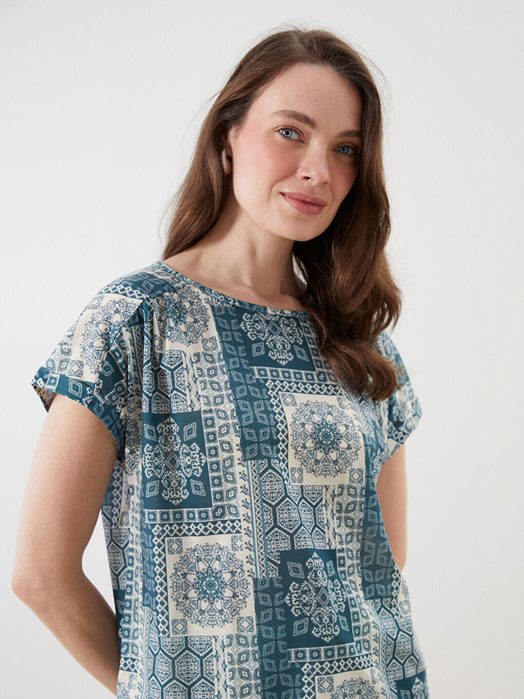 LCW Grace Woman GREEN Blouse -S5O110Z8-LRK