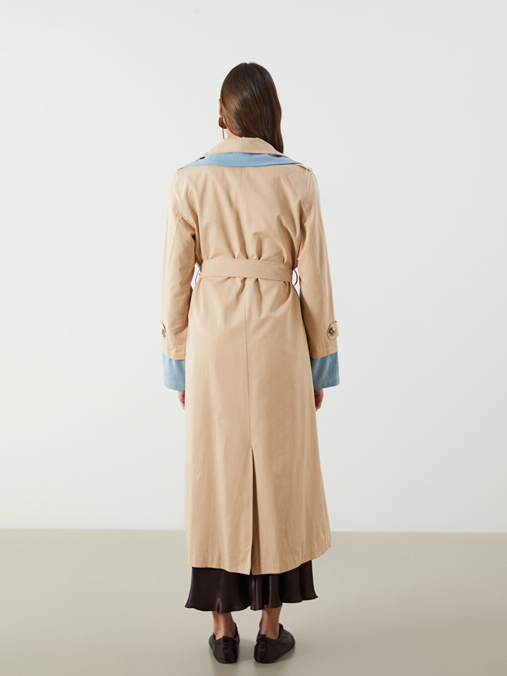 Double Breasted Women's Trenchcoat -S5O114Z8-G8H