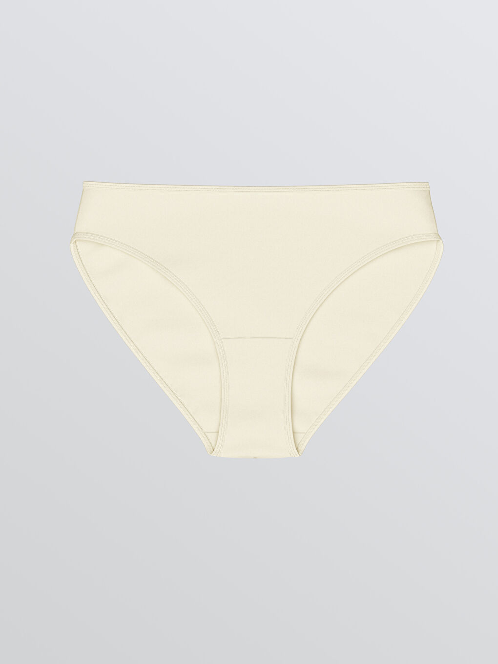 Ekru Düz Bikini Külot