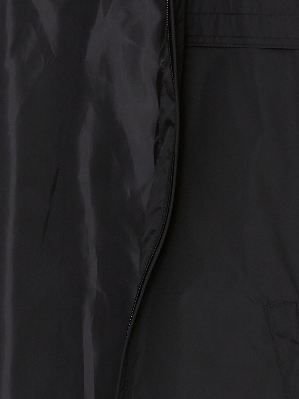 Siyah Standart Kalıp Kapüşonlu Erkek Mont-6