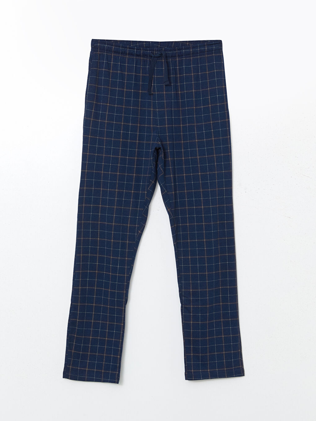 LC WAIKIKI Kahverengi Standart Kalıp Ekose Erkek Pijama Alt - 4