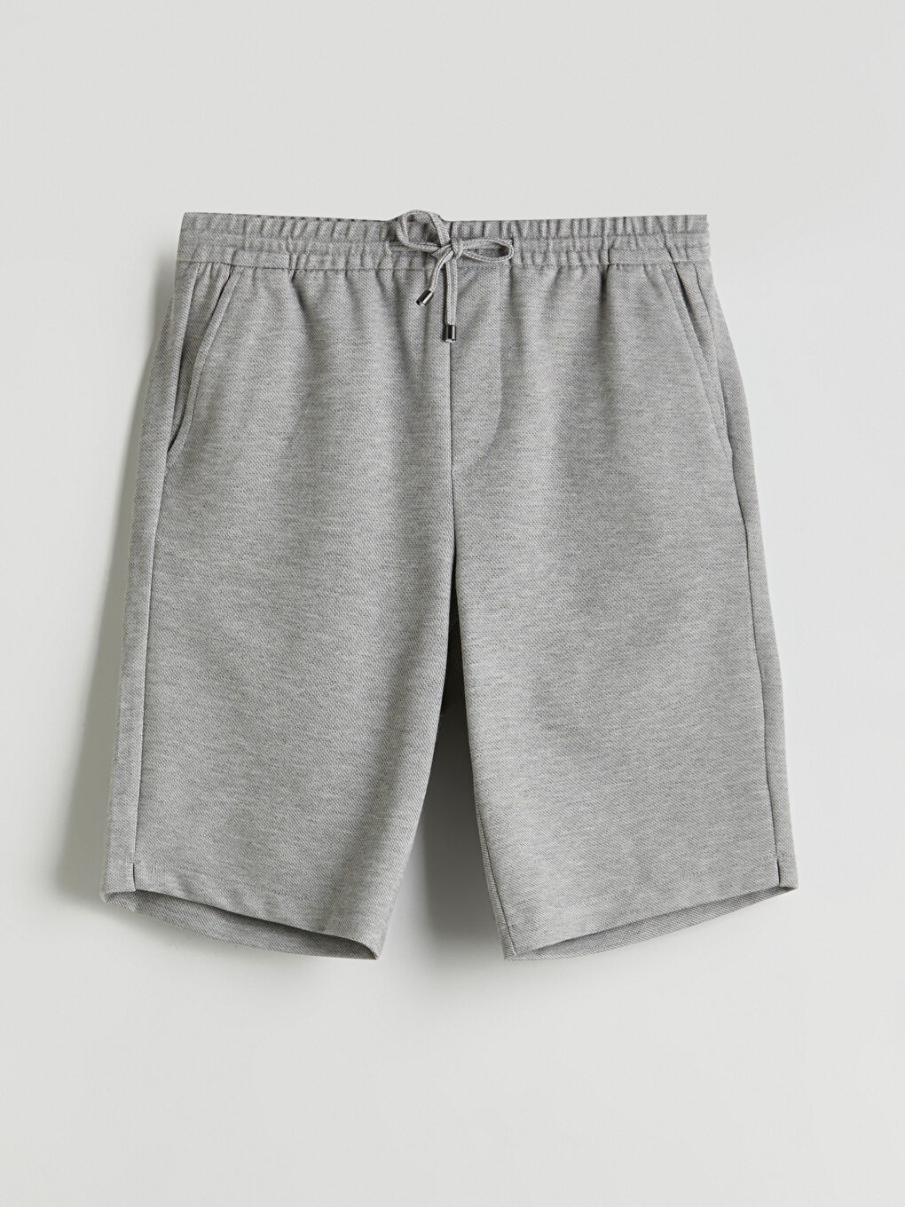 Gri Slim Fit Erkek Şort-4