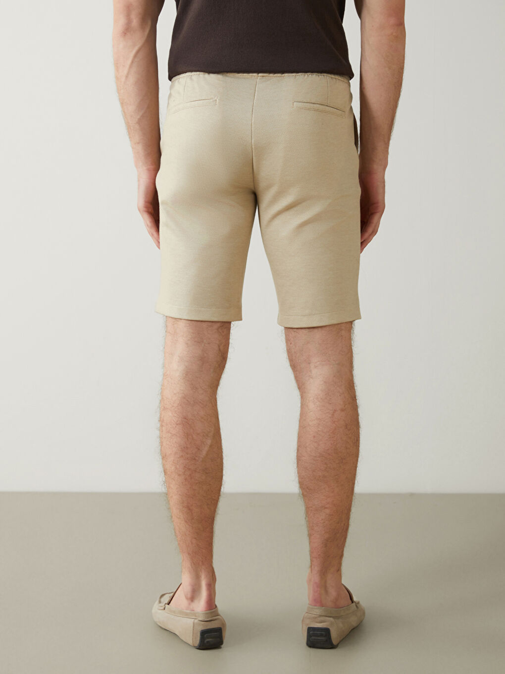 Natuvera Bej Slim Fit Erkek Şort - 3