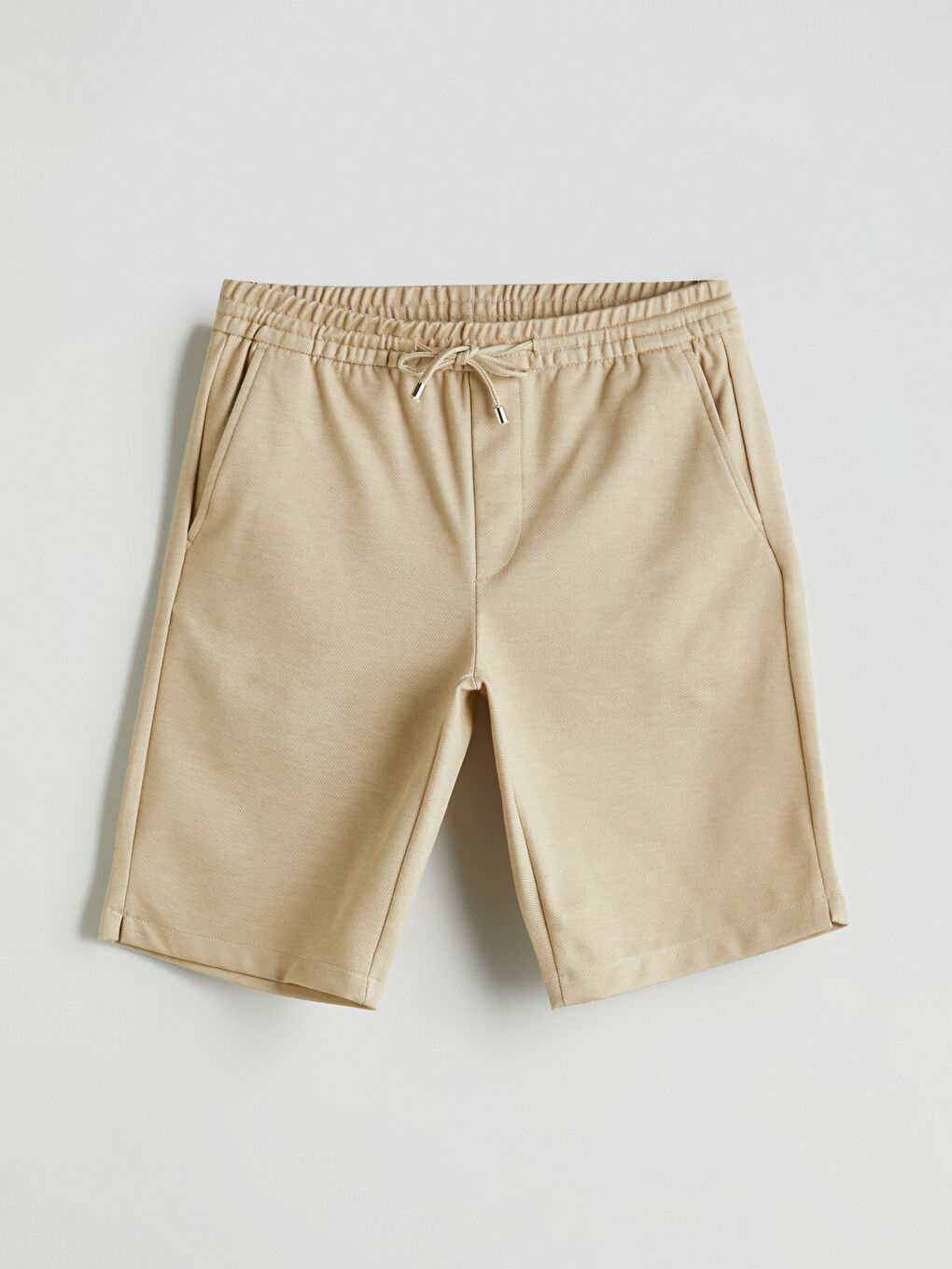 Natuvera Bej Slim Fit Erkek Şort - 4