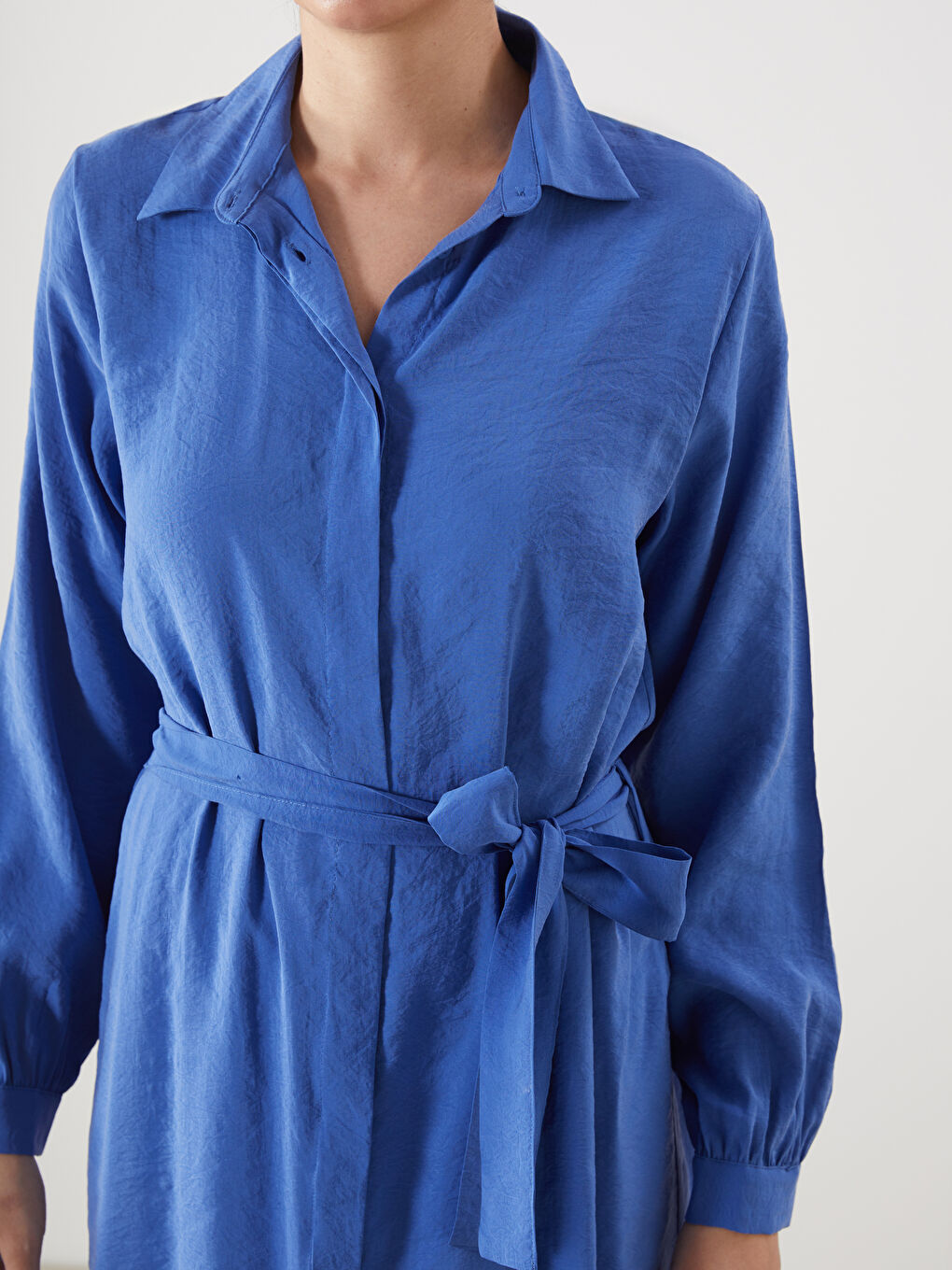 Woman BLUE Shirt Dress -S5O173Z8-ZKA