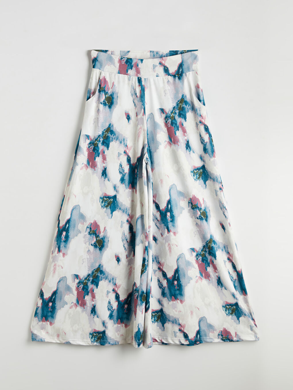 Elasticated Waist Patterned Women's Trousers -S5O196Z8-LQQ