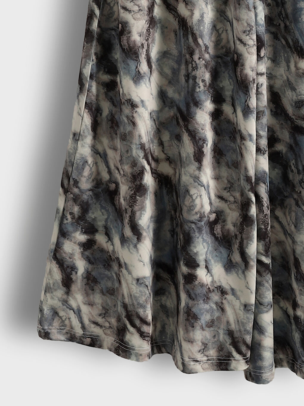 Elasticated Waist Patterned Women's Trousers -S5O196Z8-LRW