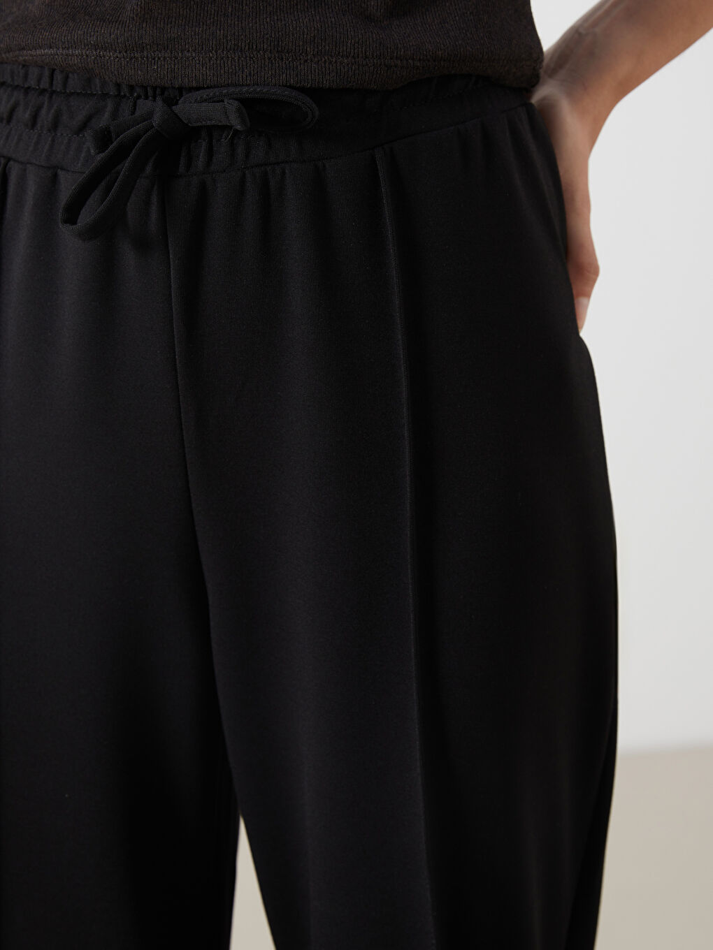 Elasticated Waist Wide Leg Women's Sweatpants -S5O216Z8-CVL