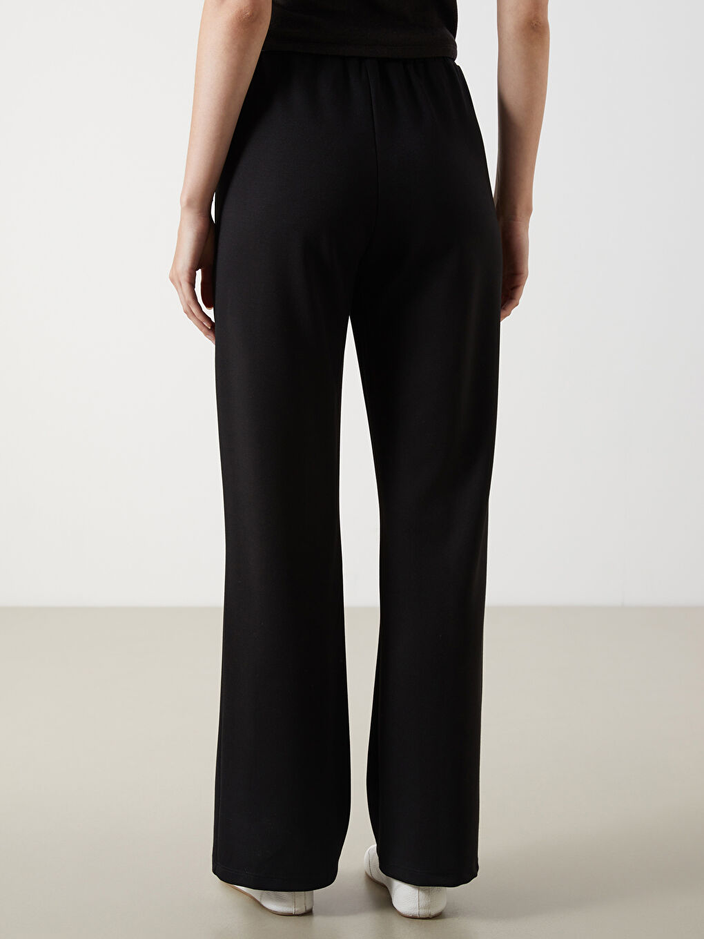 Elasticated Waist Wide Leg Women's Sweatpants -S5O216Z8-CVL