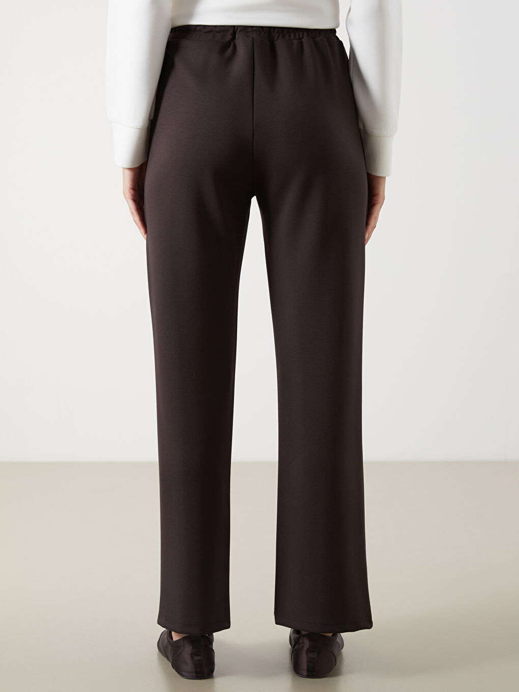 Elasticated Waist Wide Leg Women's Sweatpants -S5O216Z8-HMK