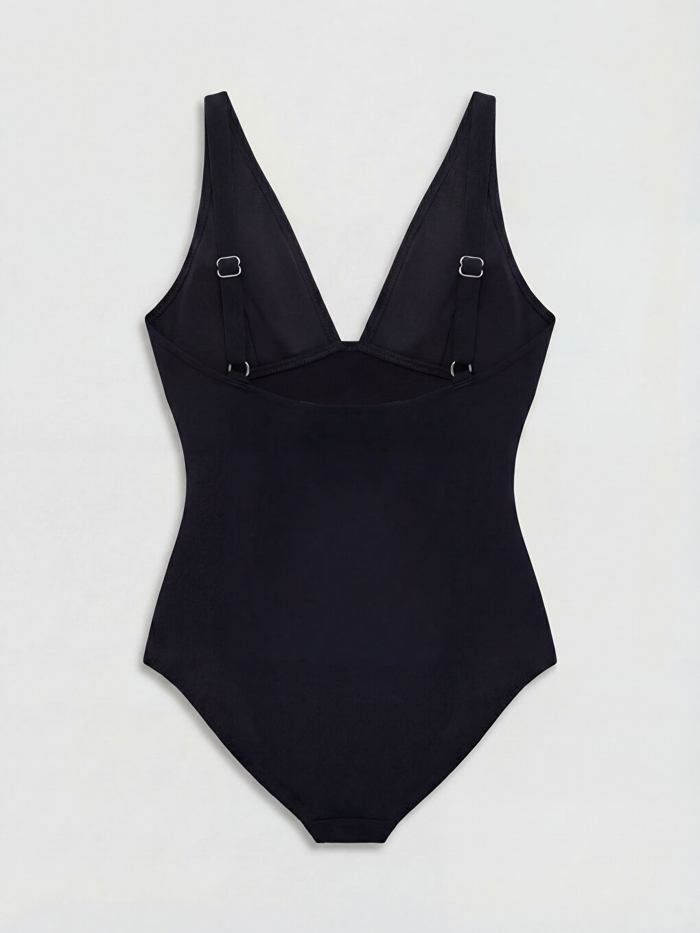 Siyah Taşlı Çıkarılabilir Pedli Kadın Mayo-1