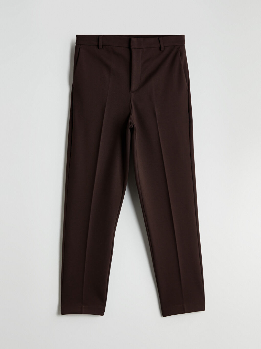 Kahverengi Dar Fit Kadın Pantolon-4