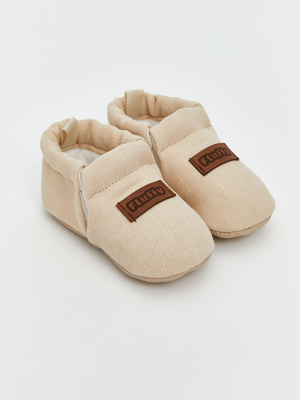 Bej Bilekleri Lastikli Erkek Bebek Ev Botu