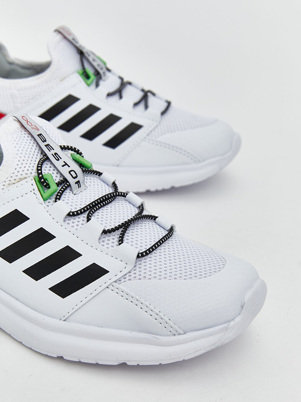 Beyaz Bağcıklı Erkek Çocuk Spor Ayakkabı-2