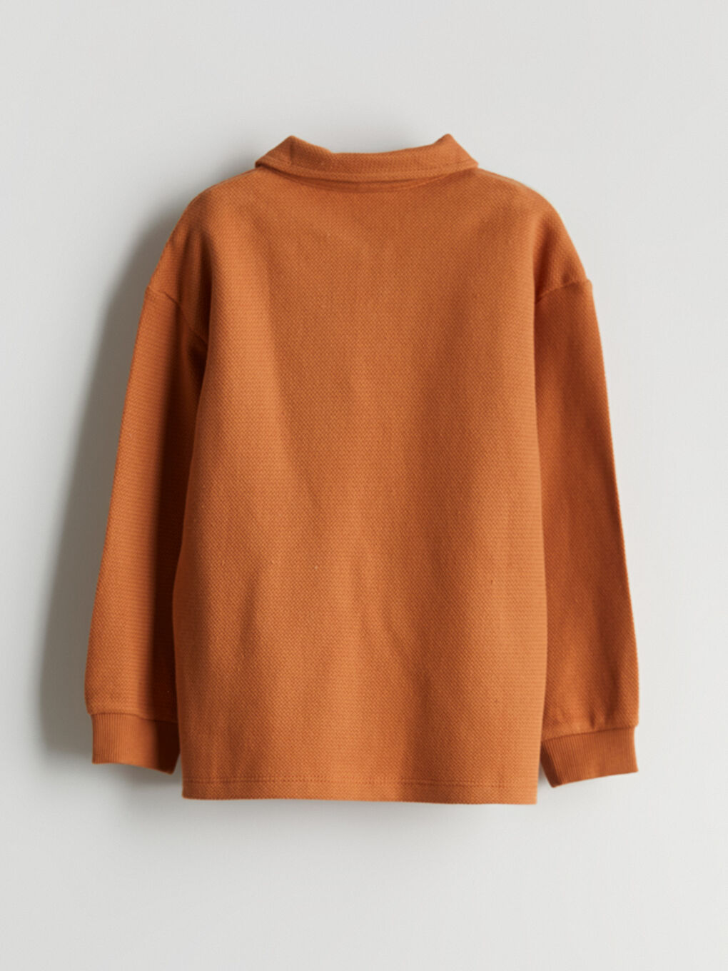 Kahverengi Polo Yaka Erkek Çocuk Tişört-3