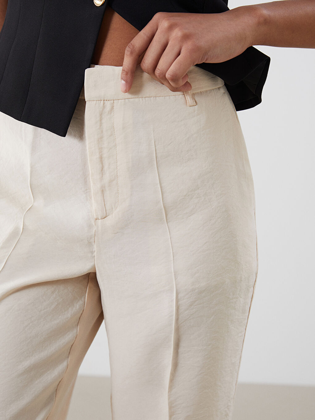 Woman BEIGE Trousers -S5O264Z8-FT0