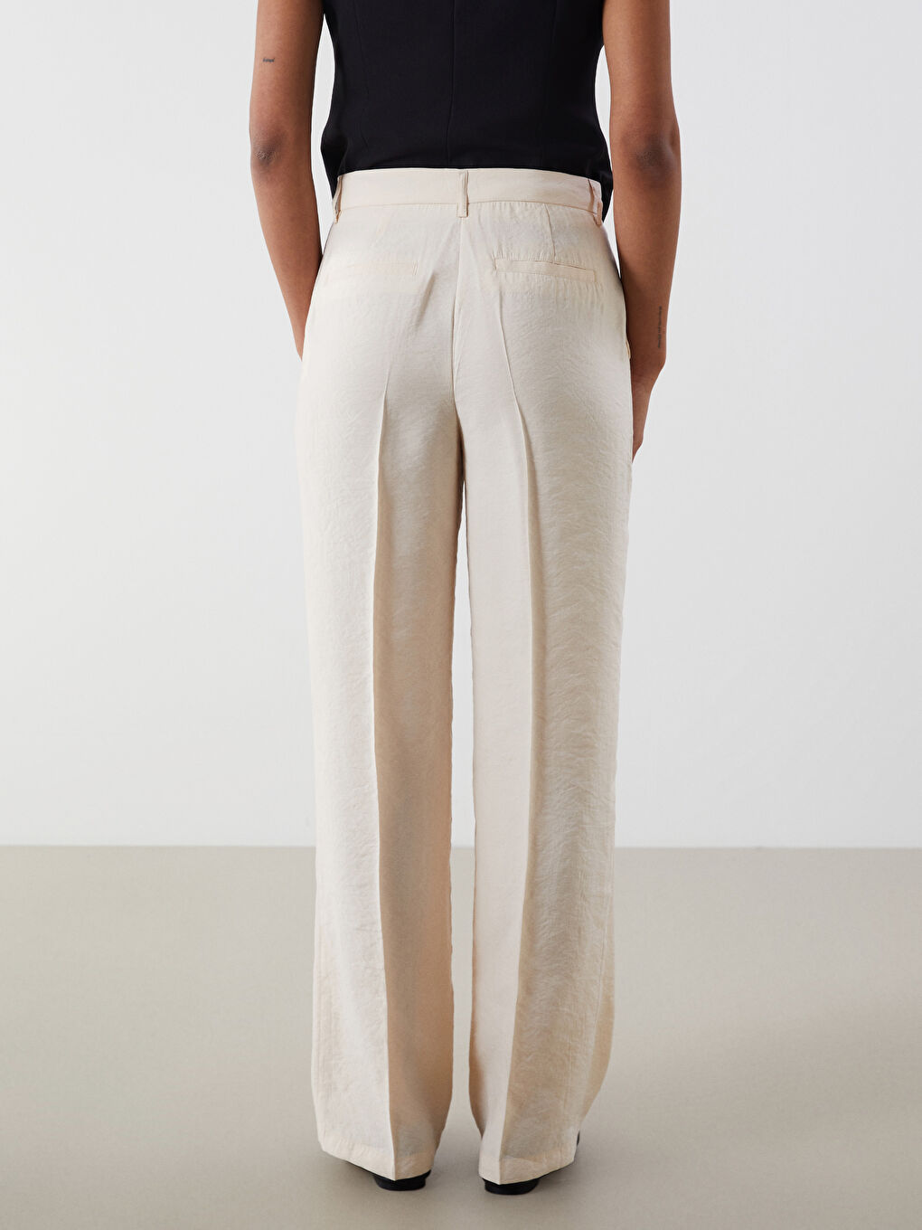 Woman BEIGE Trousers -S5O264Z8-FT0